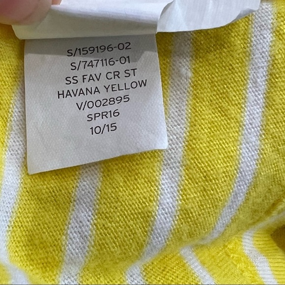 Gap Favorite Yellow Stripe Tee Shirt size Large L Tshirt - Picture 5 of 5